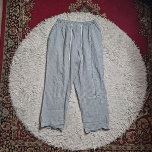 Womens Vintage Pants Seersucker Size 16 Elisabeth A Liz Claiborne Company Cotton